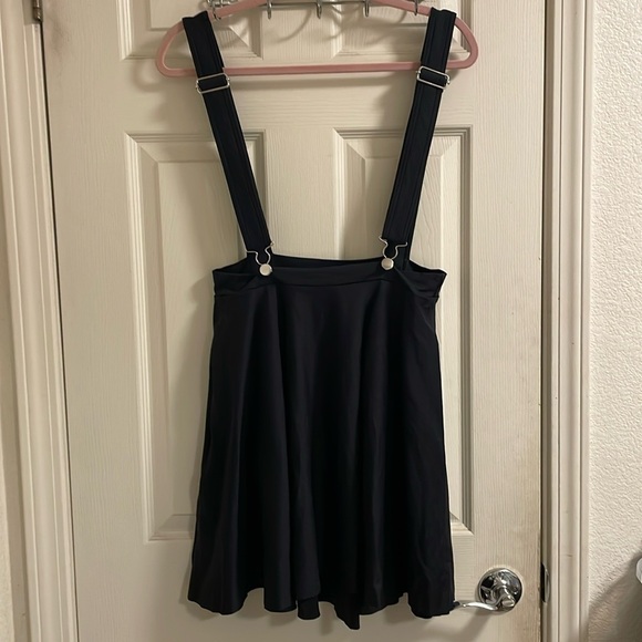 Blackmilk Dresses & Skirts - Blackmilk Clothing Matte Pinafore Pocket Skater Skirt in XL